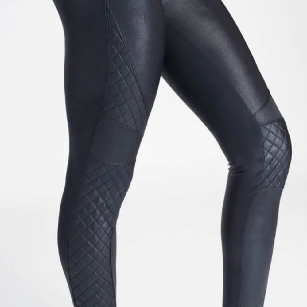 Spanx Quilted Faux Leather Legging